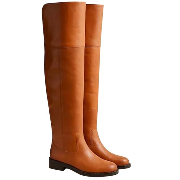 J. Crew Leather Over-the-knee Riding Boots BA769 Size 5H 5.5 Medium